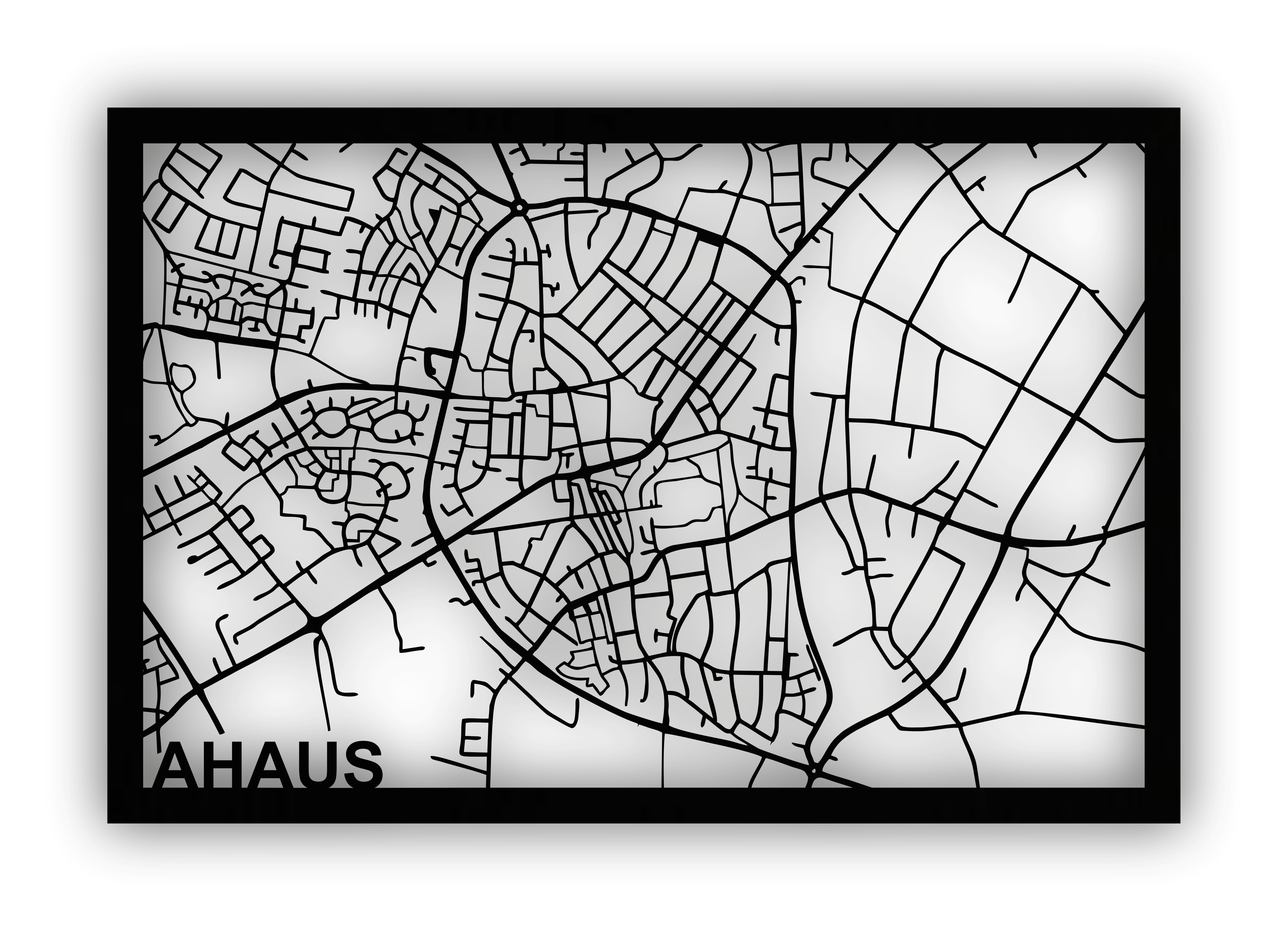 Stadtplan Ahaus - selbstklebend