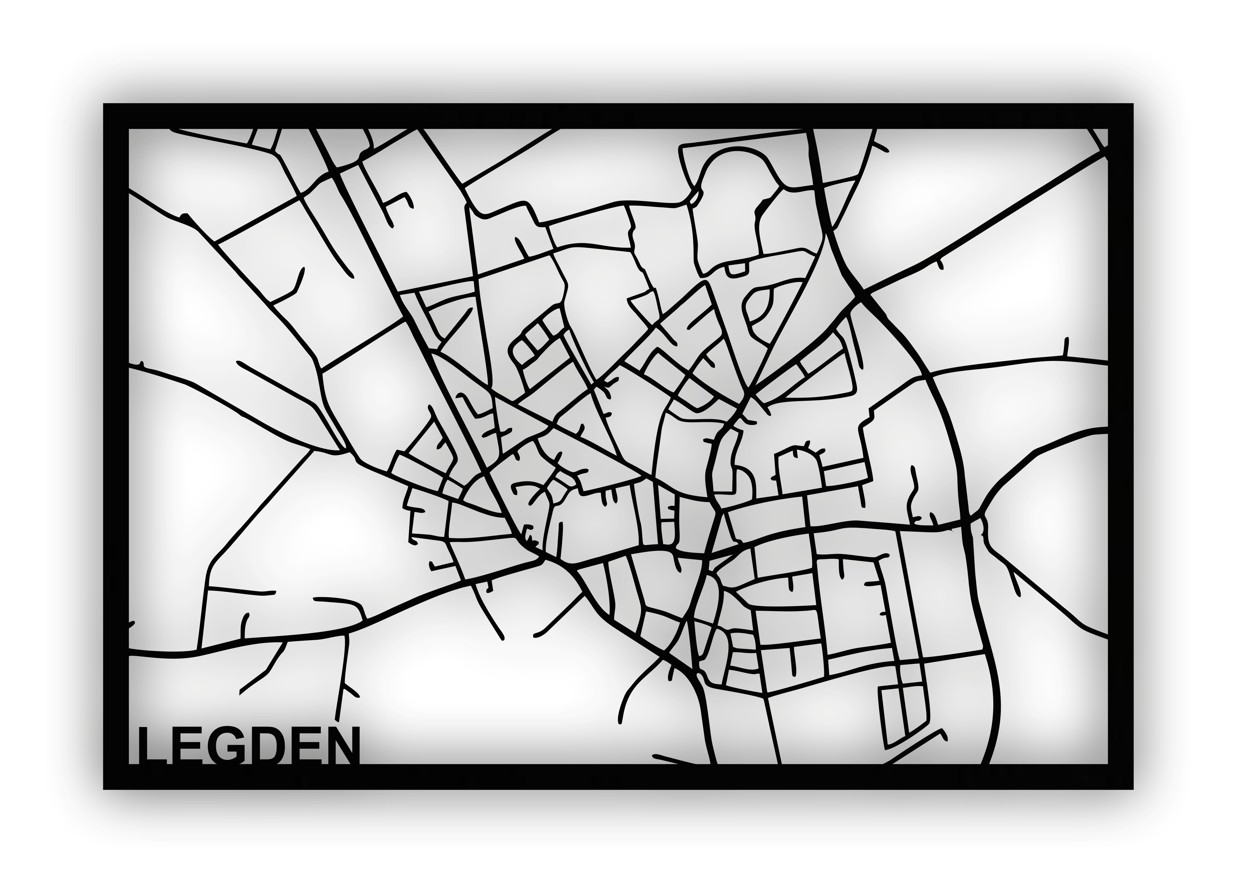 Stadtplan Legden - selbstklebend