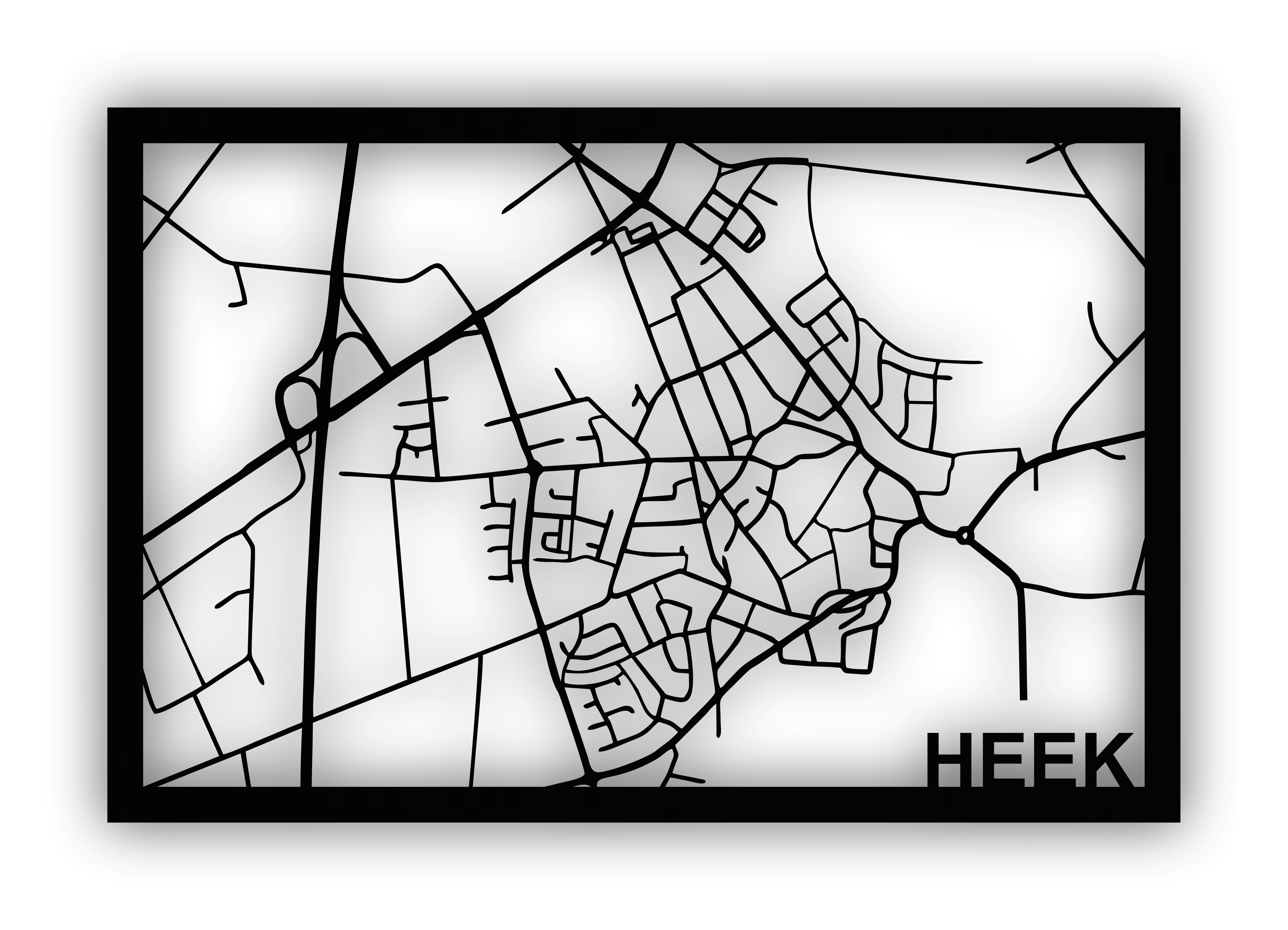 Stadtplan Heek - selbstklebend
