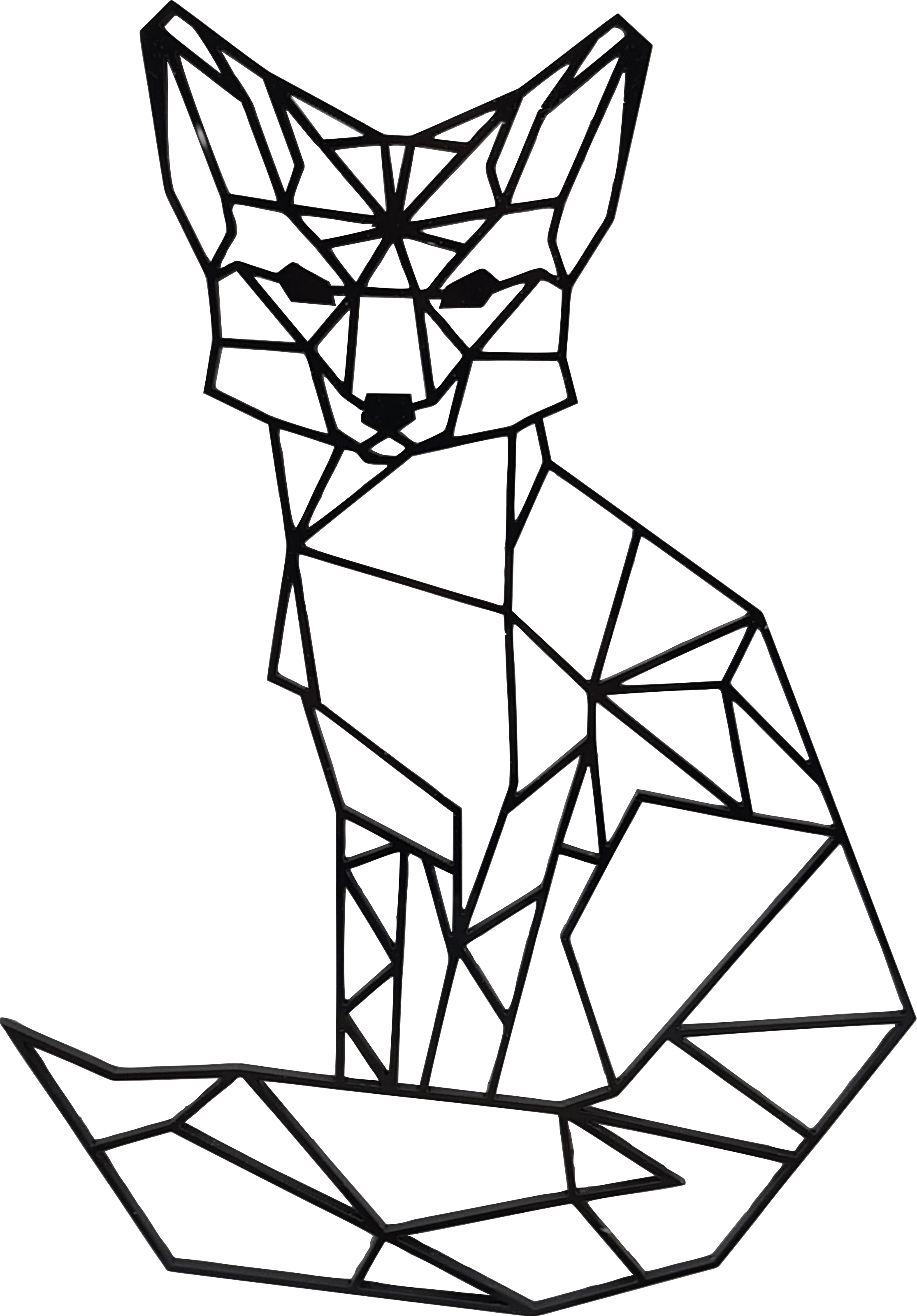 Geometrischer Fuchs - selbstklebend