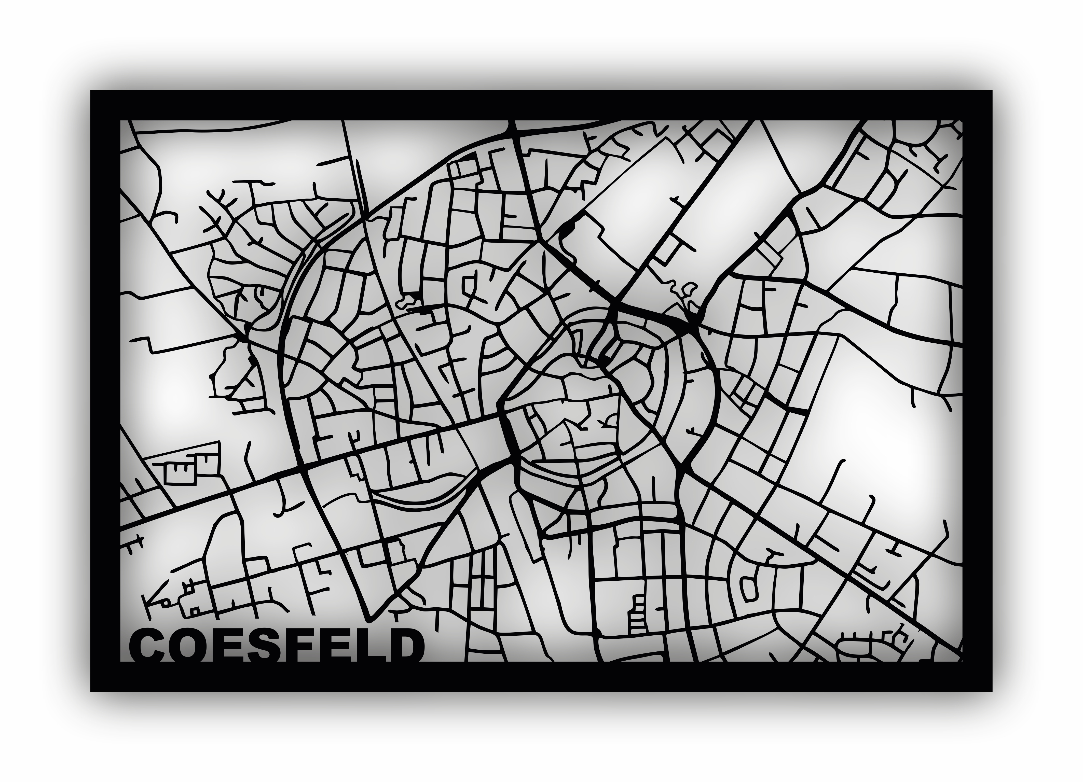 Stadtplan Coesfeld - selbstklebend